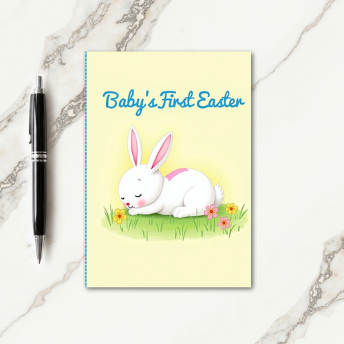 Babys First Springtime Bunny Card