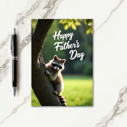 Backlit Wild Mammal Father Card