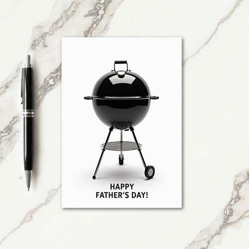 Backyard Bbq Fathers Day Card