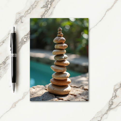 Balanced Stones Fathers Day Card