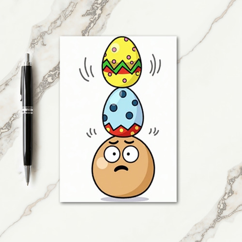 Balancing Act Animated Fun Card