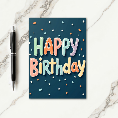 Balloon Birthday Card