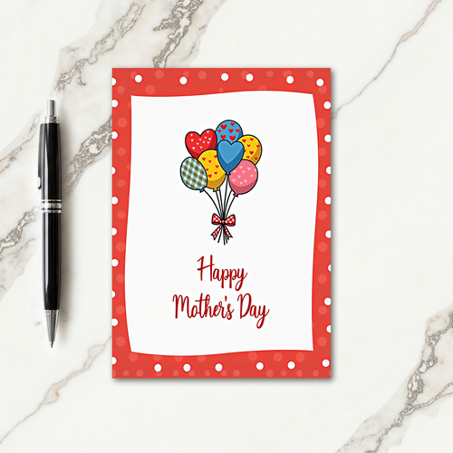 Balloon Bouquet Mothers Card