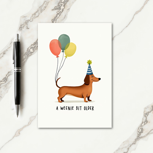 Balloon Dog Birthday Card