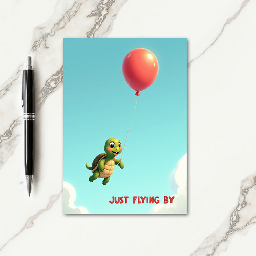 Balloon Flight Birthday Card