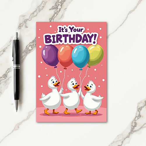 Balloon Parade Birthday Card