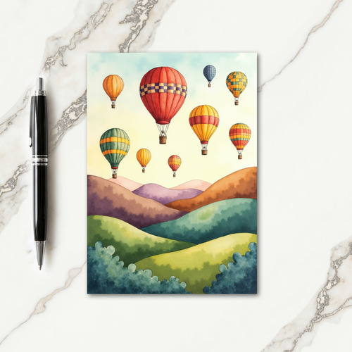 Balloon Sky Birthday Card