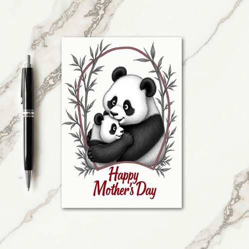 Bamboo Bears Mothers Day Card