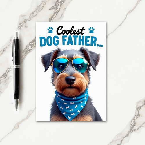 Bandana Pup Fathers Day Card