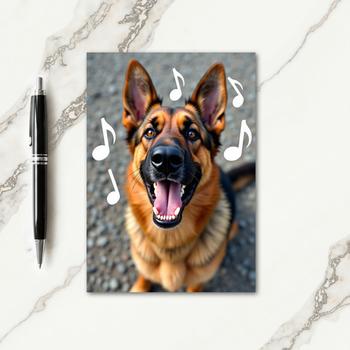 Barking Dog Birthday Card