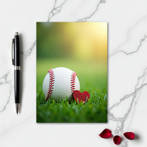 Baseball Heartfelt Affection Card