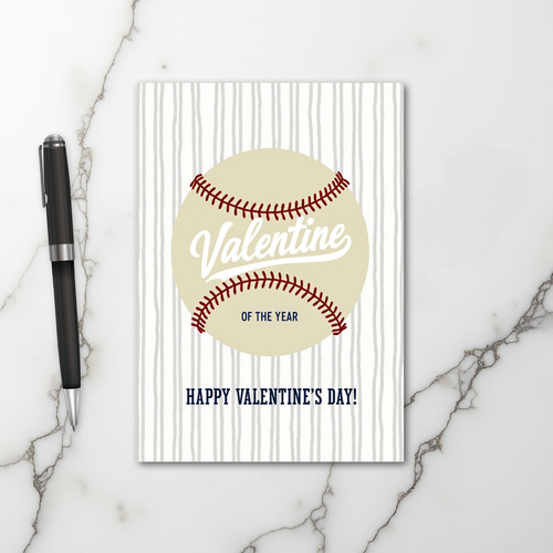 Baseball Valentine Of The Year Card