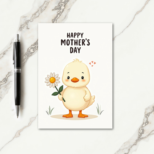 Bashful Bird Mothers Day Card