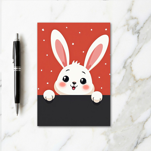 Bashful Bunny Smile Card