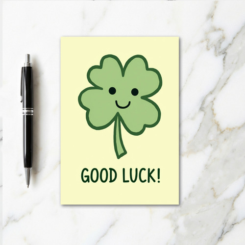 Bashful Clover Good Luck Card