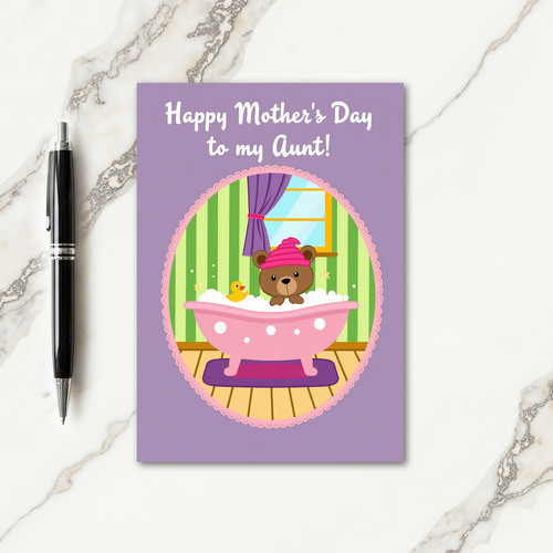 Bath Time Mothers Day Card