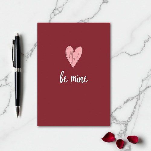 Be Mine Heartfelt Love Card