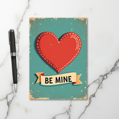 Be Mine Vintage Love Card