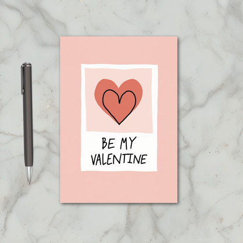 Be My Valentine Hand Drawn Card
