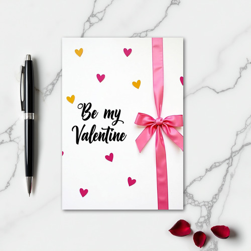 Be My Valentine Heartfelt Love Card