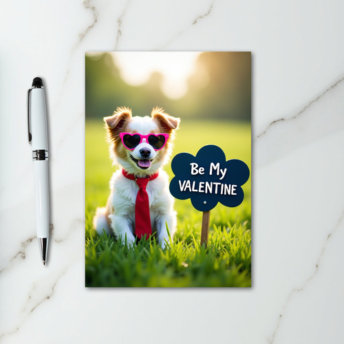 Be My Valentine Puppy Love Card
