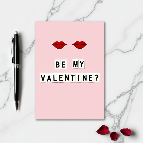 Be My Valentine Simple Love Card