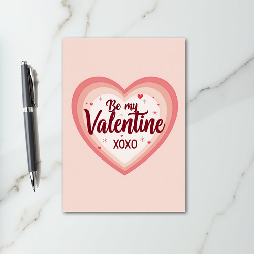 Be My Valentine Xoxo Love Card