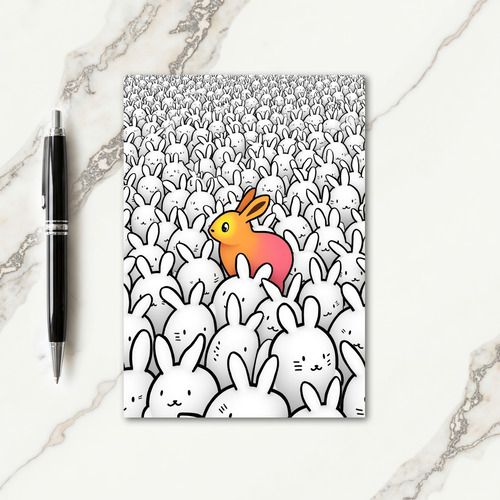 Be Unique Bunny Rabbit Card