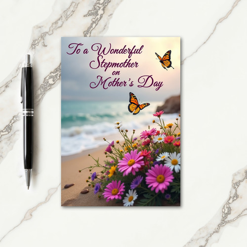 Beach Mothers Day Card