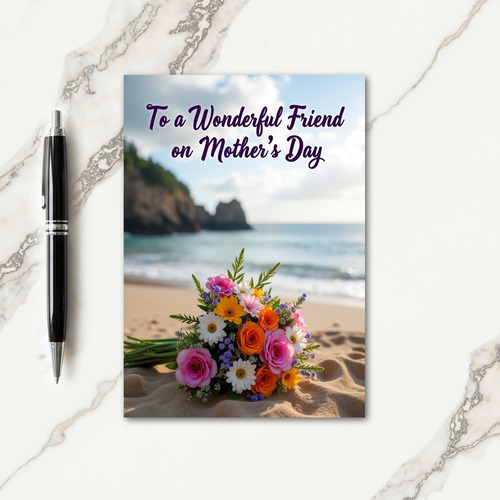 Beach Scene Mothers Day Card