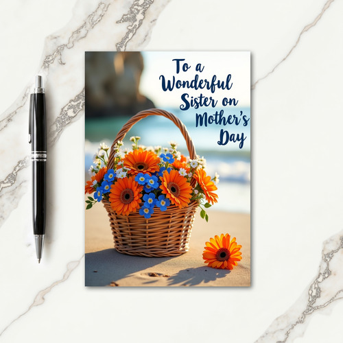 Beach Sisters Mothers Day Card