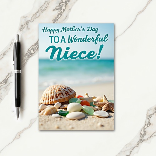 Beach Themed Mothers Day Wish Card