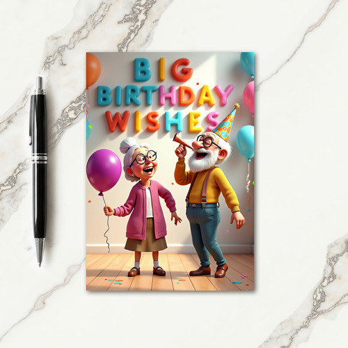 Beaming Couple Birthday Card