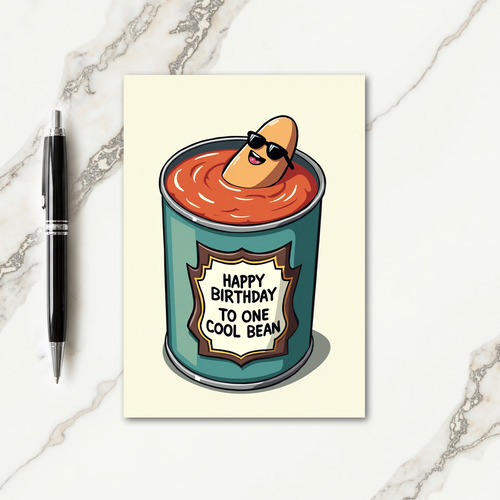 Bean Birthday Joy Art Card