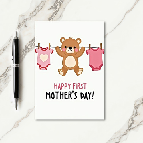 Bear First Mothers Day Art Card