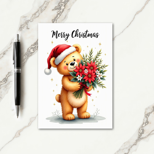Bear Hug Christmas Card