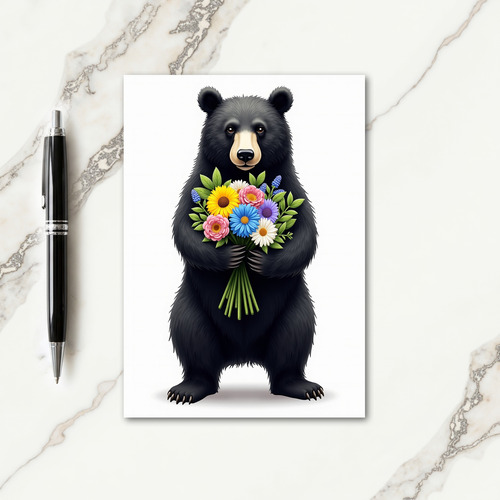 Bear Hug Floral Mothers Day Card