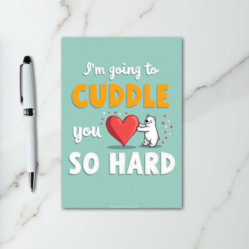 Bear Hug Love So Hard Card