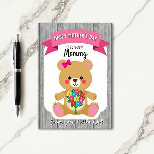Bear Hug Mother Love Card