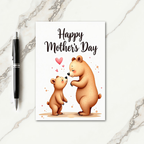 Bear Hug Mothers Day Card