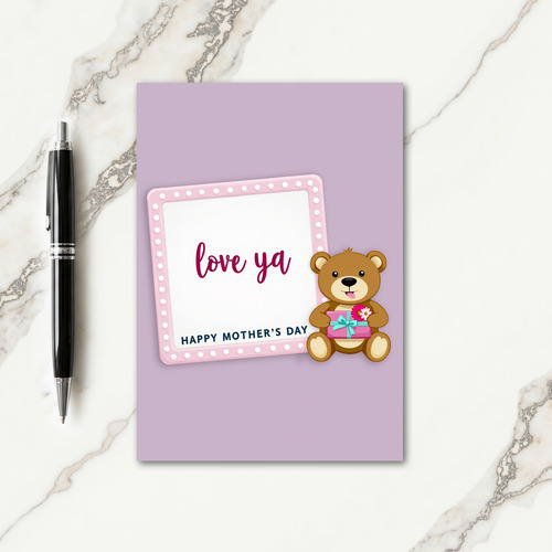 Bear Love Mother Day Gift Card