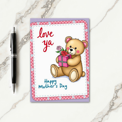 Bear Loves You Mothers Day Card