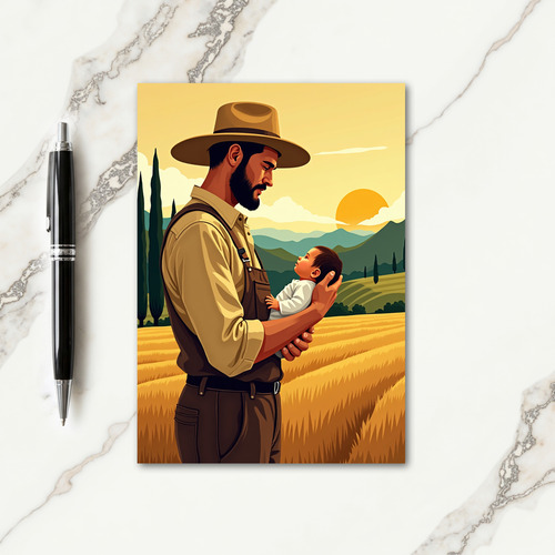 Bearded Dad Sweet Fathers Day Card