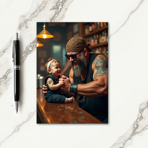 Bearded Fathers Day Moment Card