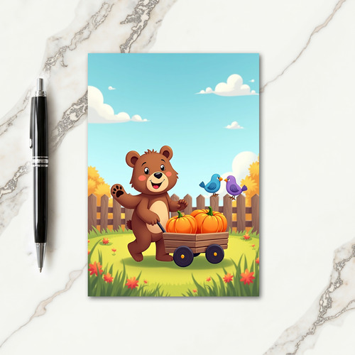 Bears Happy Harvest Card