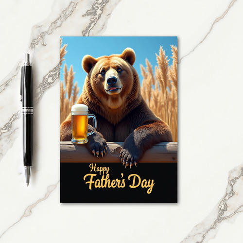 Bears Sweet Fathers Day Card
