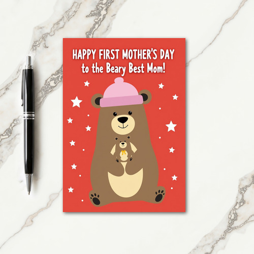 Beary Best Mothers Day Card
