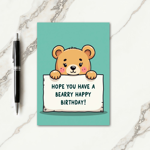 Beary Sweet Birthday Wish Card