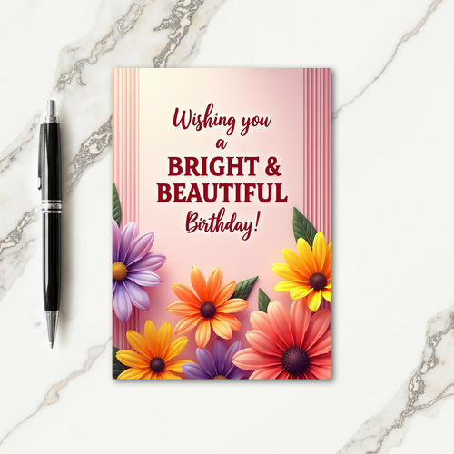 Beautiful Bloom Birthday Card