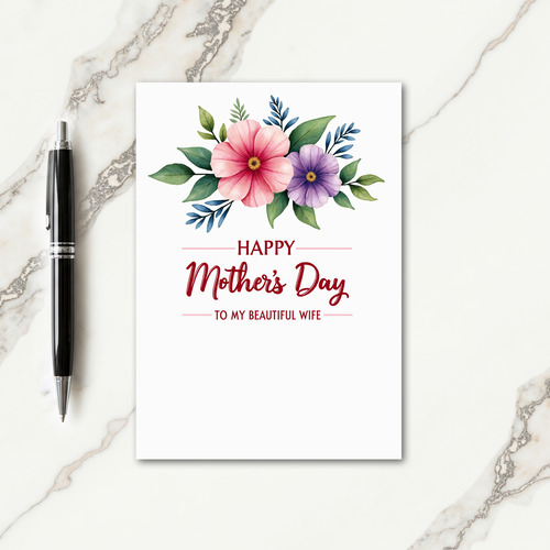Beautiful Blossom Wife Card